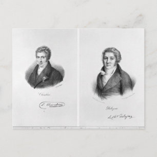 Postal Luigi Cherubini y Nicolas Marie Dalayrac