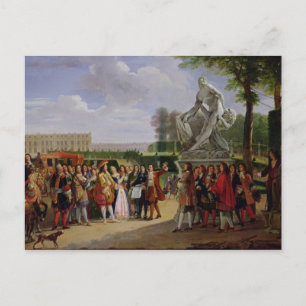 Postal Luis XIV Dedicando el Milo de Puget