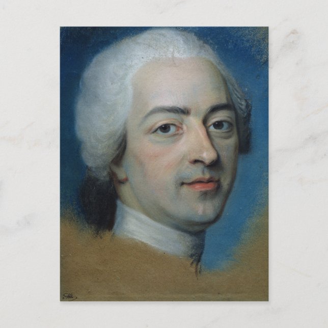 Postal Luis XV Rey de Francia y Navarra, después de 1730 (Anverso)