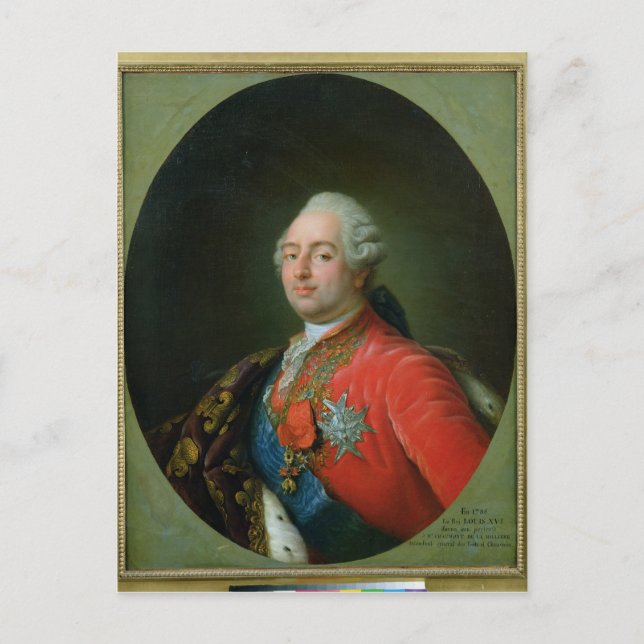 Postal Luis XVI 1786 (Anverso)