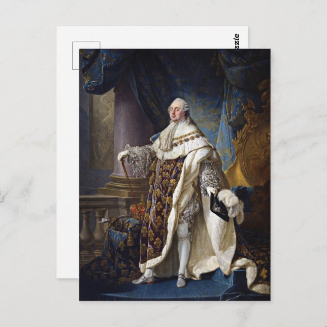 Postal Luis XVI de Francia (Anverso / Reverso)