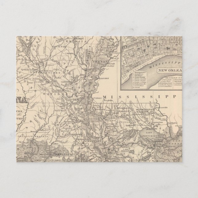 Postal Luisiana 9 (Anverso)