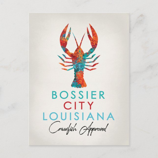 Postal Luisiana Crawfish (Anverso)