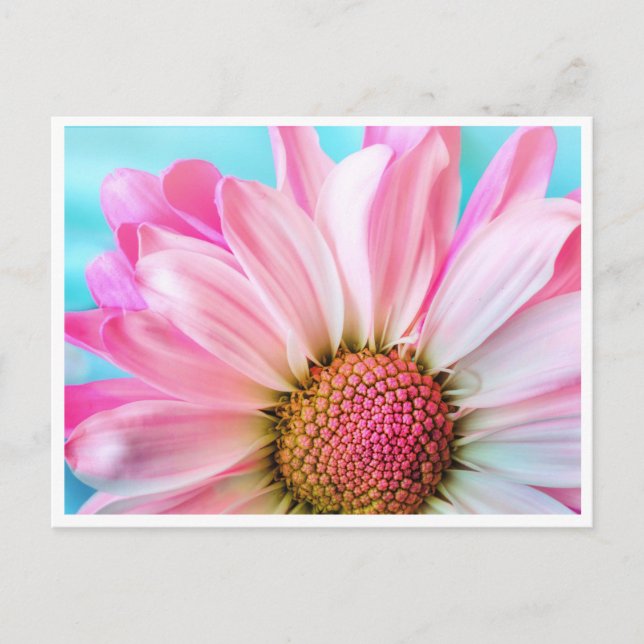 Postal Lujo floral brillante (Anverso)