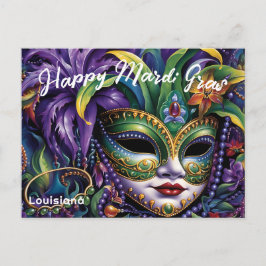 Postal 💚 💜 lujoso Mardi Gras