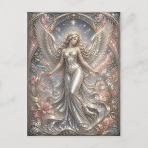 Postal Lumina Ascendant – Retrato de Ángel Celestial
