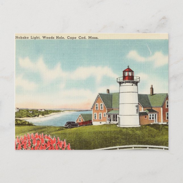 Postal Luminosa, Wood Hole, Cape Cod Massachusetts (Anverso)
