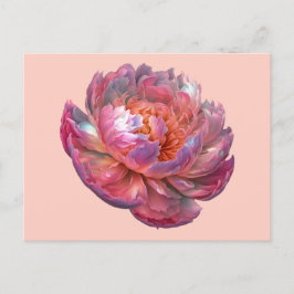 Postal Luminoso Peony Blossom
