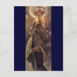Postal Luna - Art Nouveau