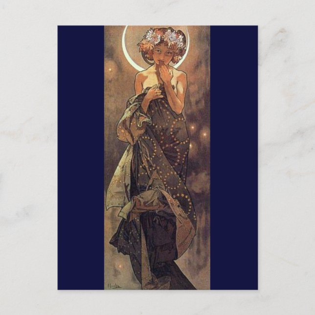 Postal Luna - Art Nouveau (Anverso)