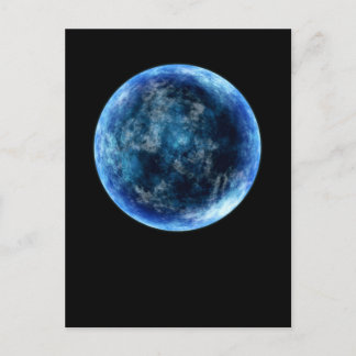 Postal luna azul