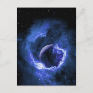 Postal Luna Azul