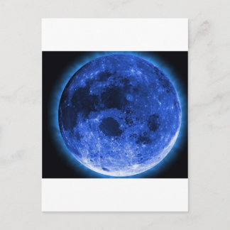 Postal luna azul