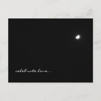 Postal Luna con forma de corazón