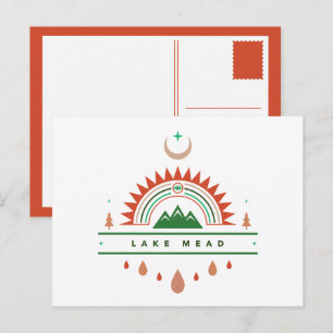 Postal luna de arco iris lacustre arizona