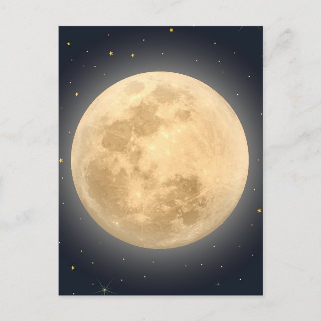 Postal Luna de Cosecha (Anverso)