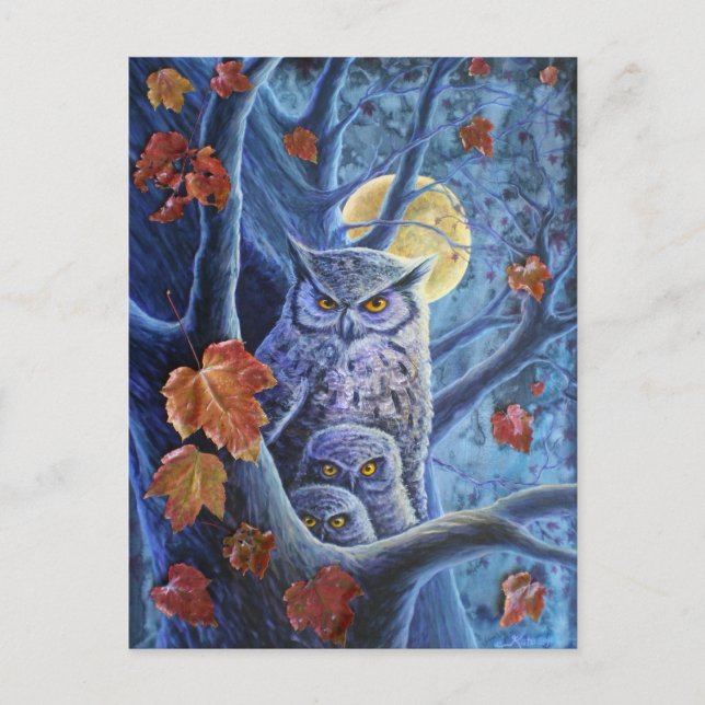 Postal Luna de Cosecha (Anverso)