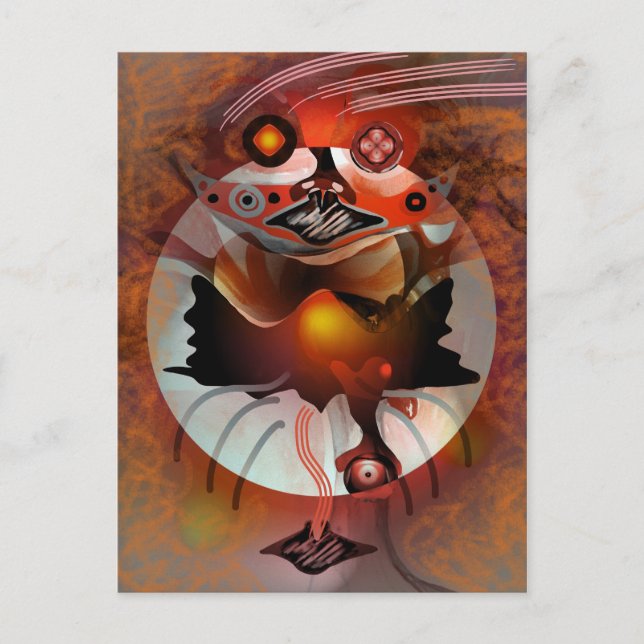 Postal Luna de espantos (Anverso)