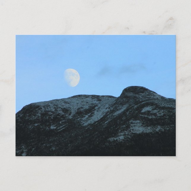 Postal Luna de la Cumbre del Monte Mansfield (Anverso)