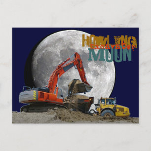 Postal Luna de la Excavadora de Howlin
