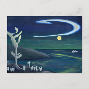 Postal Luna de la Isla Antes del Mundo por Blasingame    