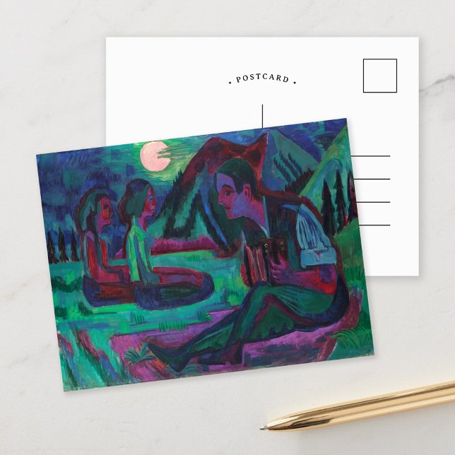 Postal Luna de la Noche | Ernst Ludwig Kirchner (Subido por el creador)