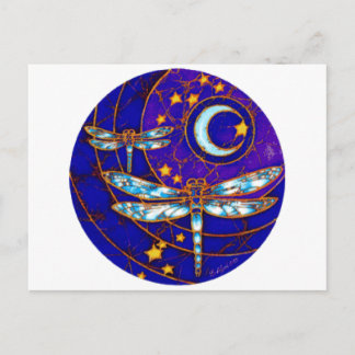 Postal luna de libélula