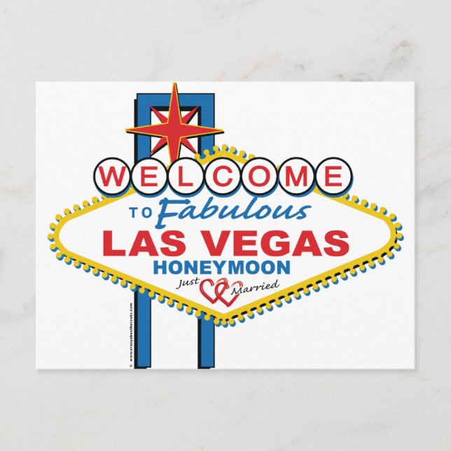Postal Luna de miel de Las Vegas (Anverso)