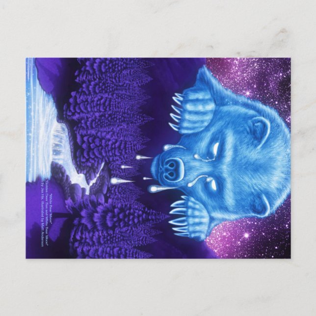 Postal Luna de oso blanco (Anverso)