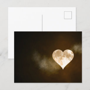 Postal Luna de pleno corazón