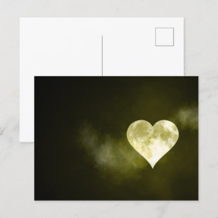 Postal Luna de pleno corazón