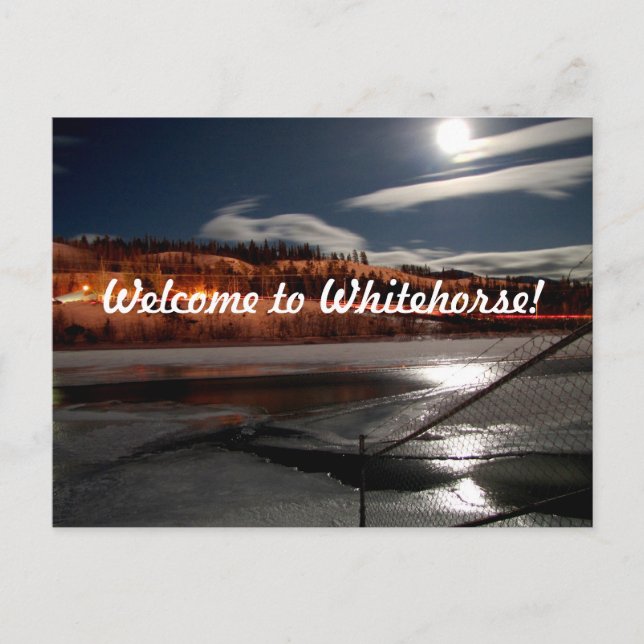 Postal Luna del río Yukon (Anverso)