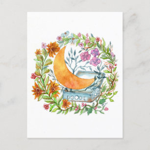 Postal Luna fuera de la caja