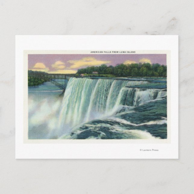 Postal Luna Island View of American Falls (Anverso)
