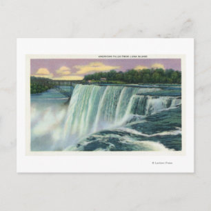 Postal Luna Island View of American Falls