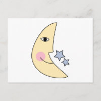 Luna linda con estrellas