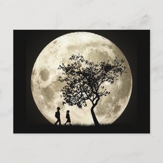 Postal Luna llena (Anverso)