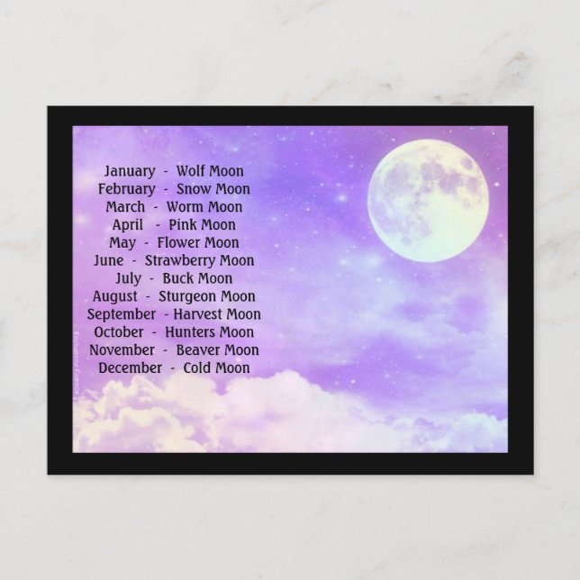 Postal Luna llena (Anverso)