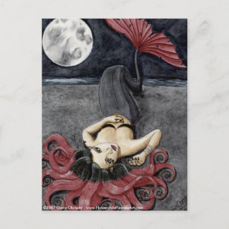 Postal Luna llena, corazón vacío por Dawn Obrecht