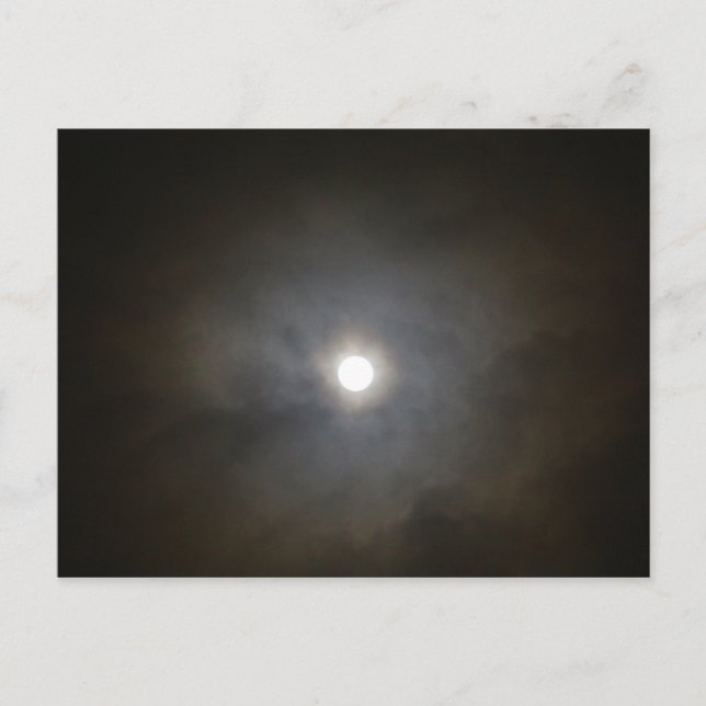 Postal Luna llena de invierno (Anverso)