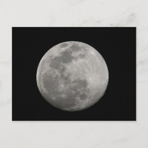 Postal Luna llena en blanco y negro. Créditos: Arthur