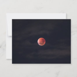 Postal Luna llena, luna de sangre