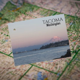 Postal Luna Llena sobre Tacoma, Washington Travel