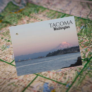 Postal Luna Llena sobre Tacoma, Washington Travel