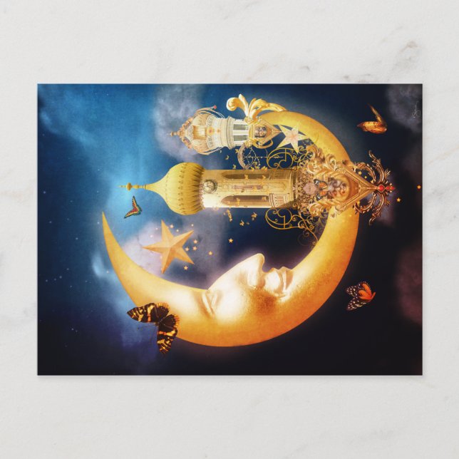 Postal Luna Nueva (Anverso)