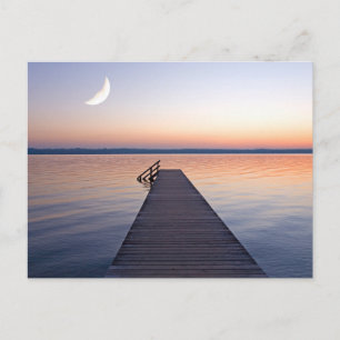 Postal Luna sobre el puente peatonal de Buscharner Lago