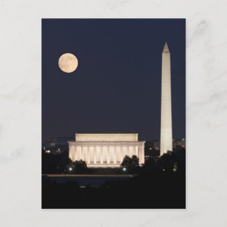 Postal Luna sobre Washington DC