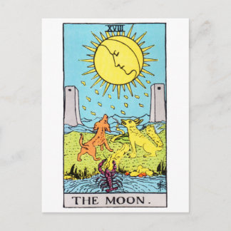 Postal luna-tarot