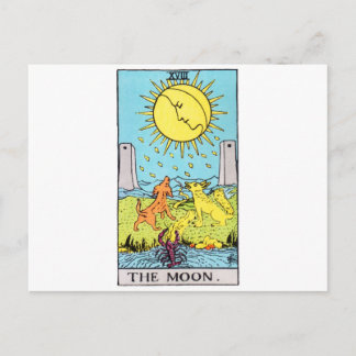 Postal luna-tarot
