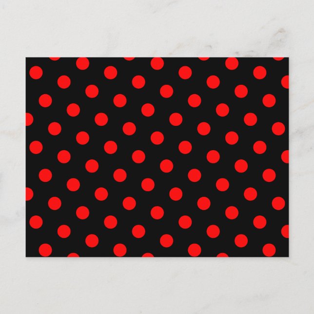Postal Lunares rojos y negros (Anverso)